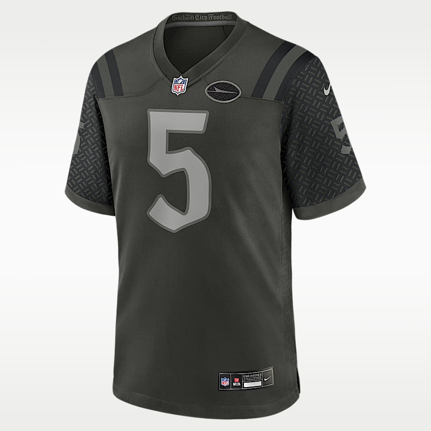 New York Jets Sideline Logo Coach Men's Nike NFL Long-Sleeve Top